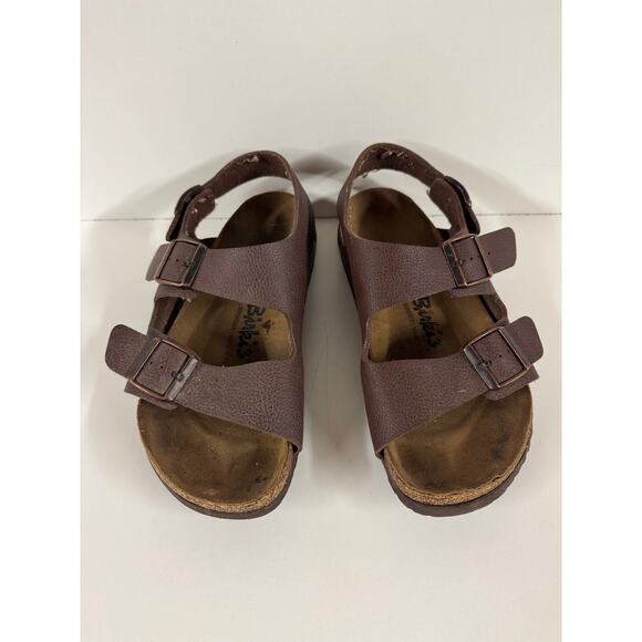 Birkenstock Sandals Men’s 9 Women’s 11 Brown Leather 42 Made in Germany Boho - Picture 2 of 8